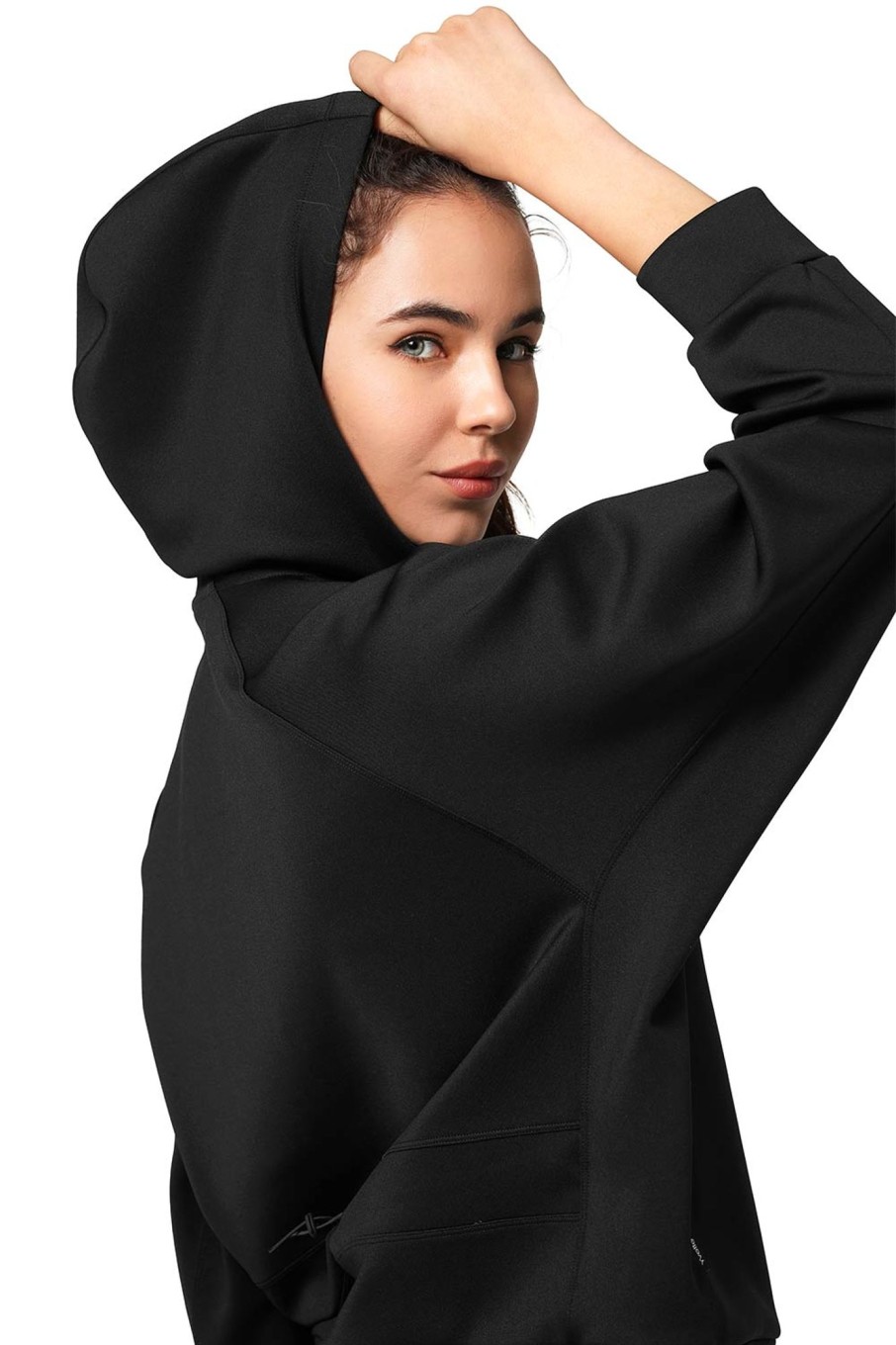 Tops Yvette | Hoodie Asana Black