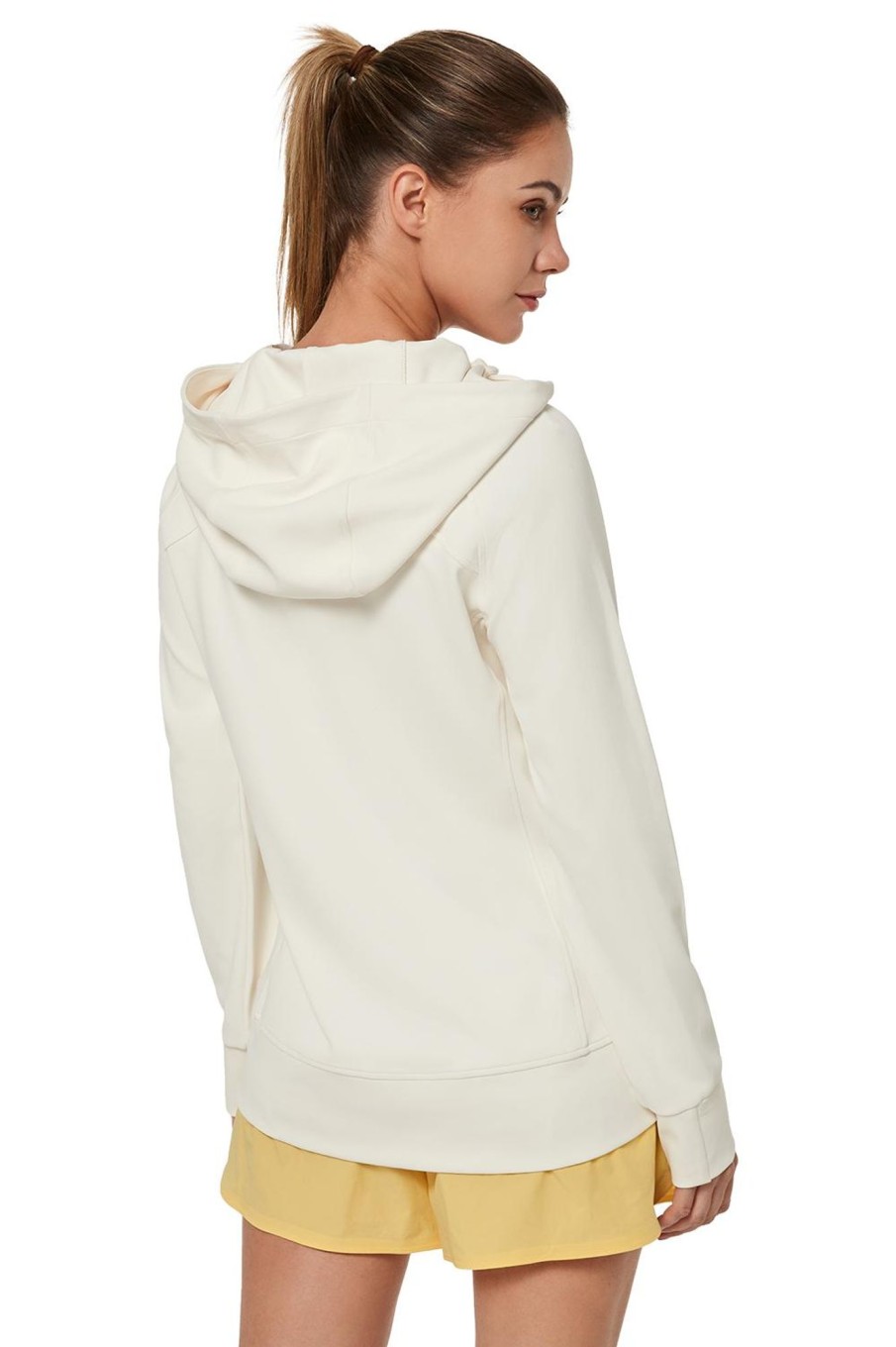 Tops Yvette | Zip Hoodie Liz Off White