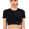 Tops Yvette | Crop Top Blossom Black