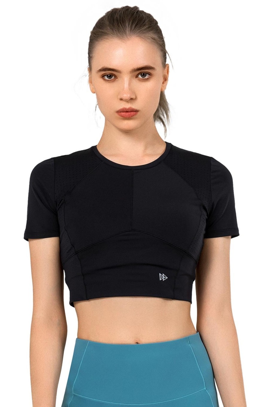 Tops Yvette | Crop Top Blossom Black