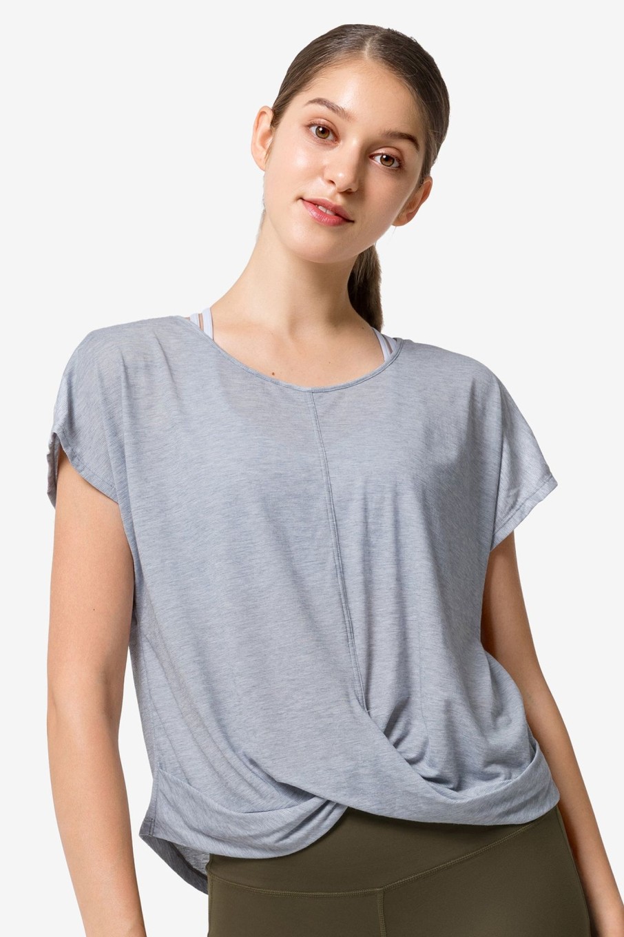 Tops Yvette | T-Shirt Jonda Blue Melange