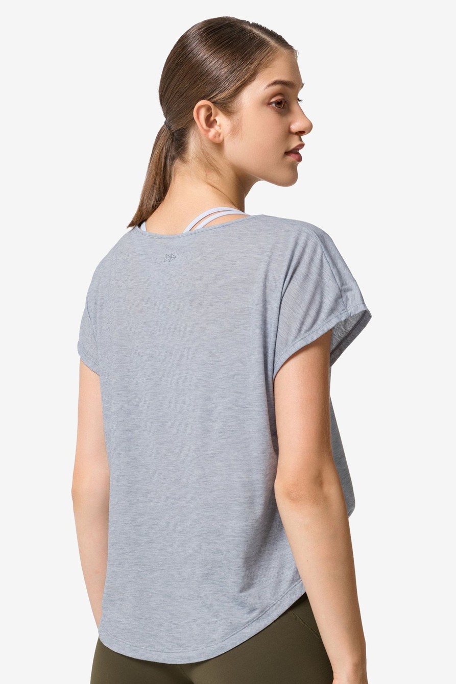 Tops Yvette | T-Shirt Jonda Blue Melange