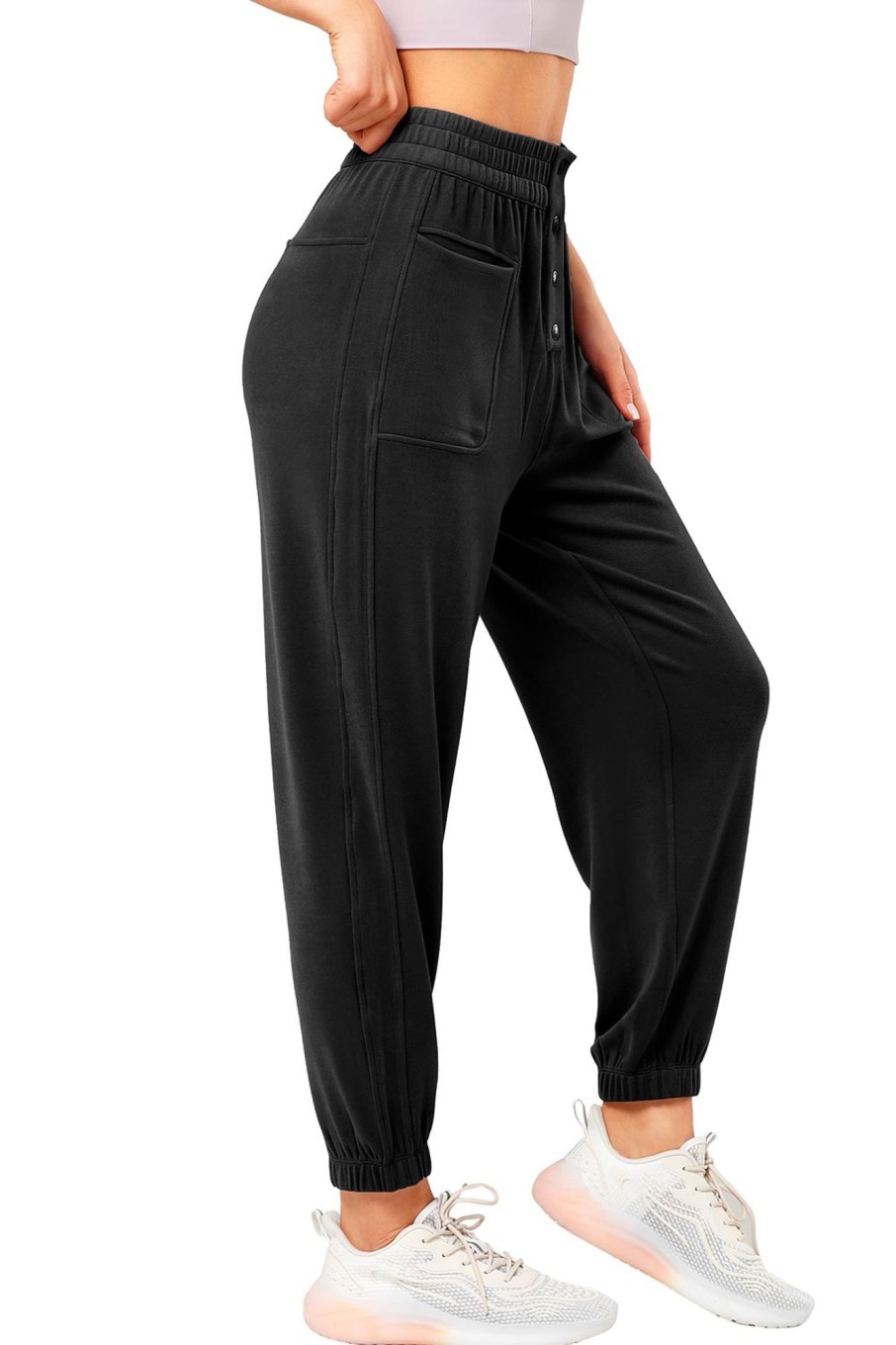 Hosen Yvette | Leisure Pants Comfy Black