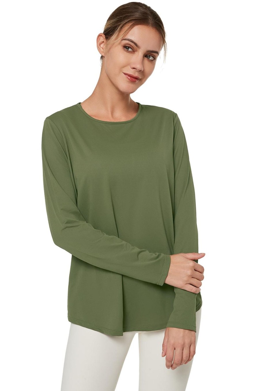 Tops Yvette | Longsleeve Merle Dark Green