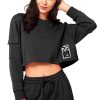 Tops Yvette | Sweatshirt Kim Black