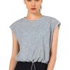 Tops Yvette | Crop Top Jana Gray