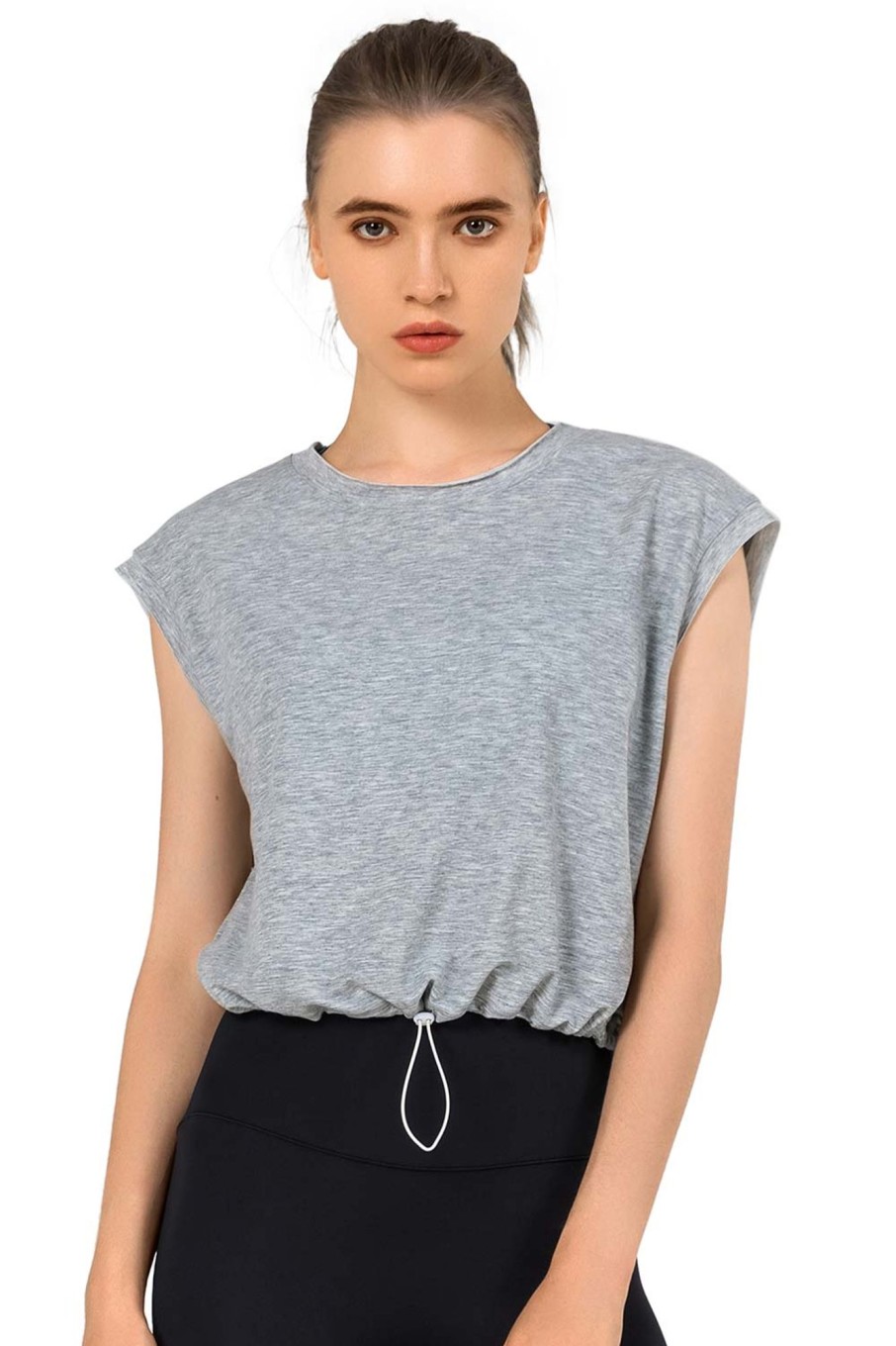 Tops Yvette | Crop Top Jana Gray