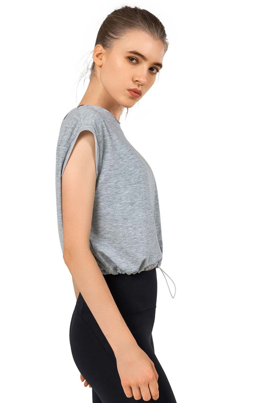 Tops Yvette | Crop Top Jana Gray