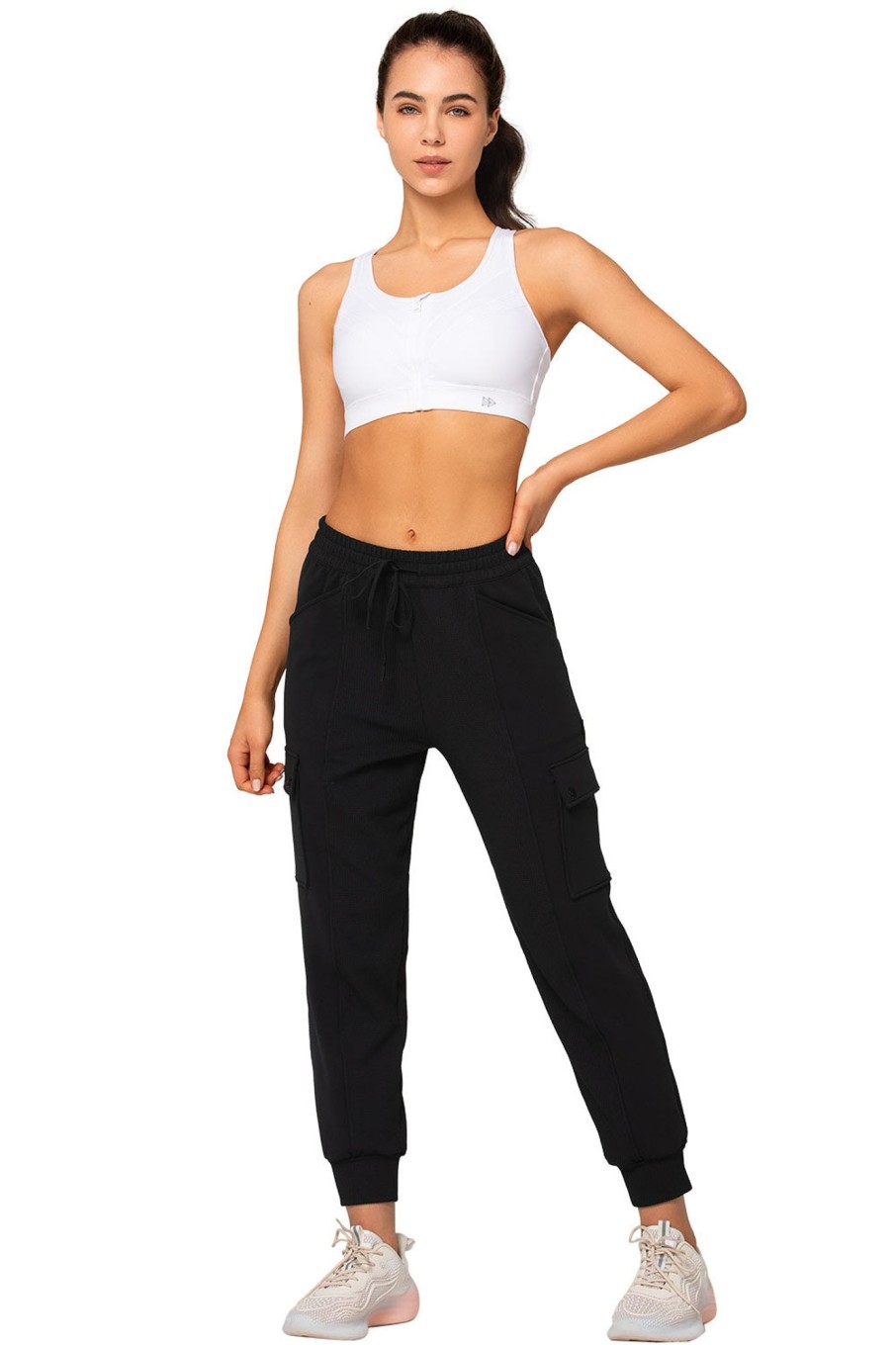 Hosen Yvette | Leisure Pants Waffle Black