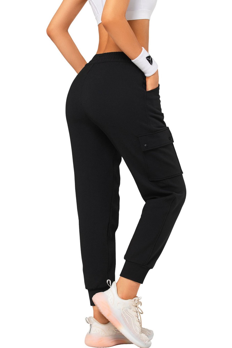 Hosen Yvette | Leisure Pants Waffle Black