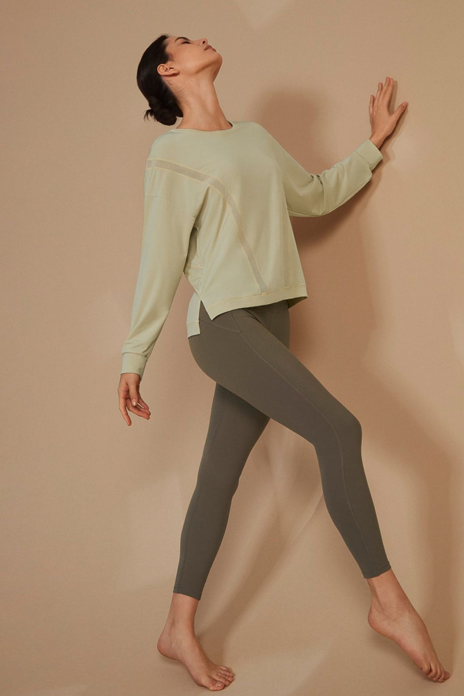 Tops Yvette | Longsleeve Fabi Khaki