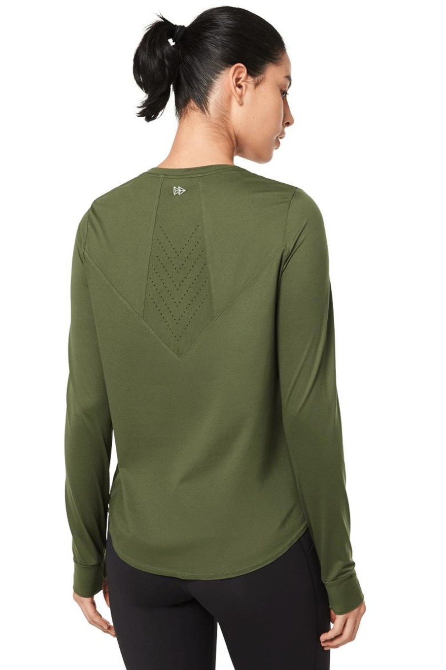 Tops Yvette | Longsleeve Inka Dark Green