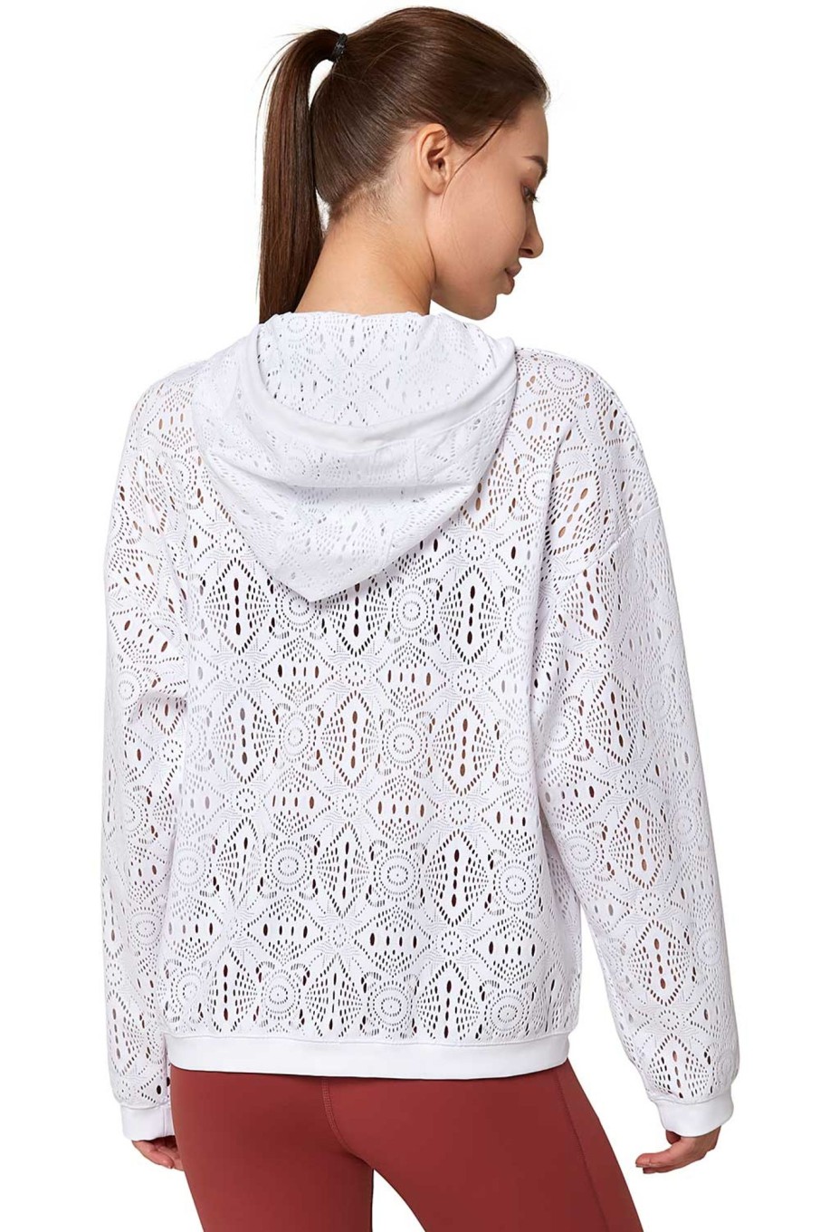 Tops Yvette | Zip Hoodie Ibiza White