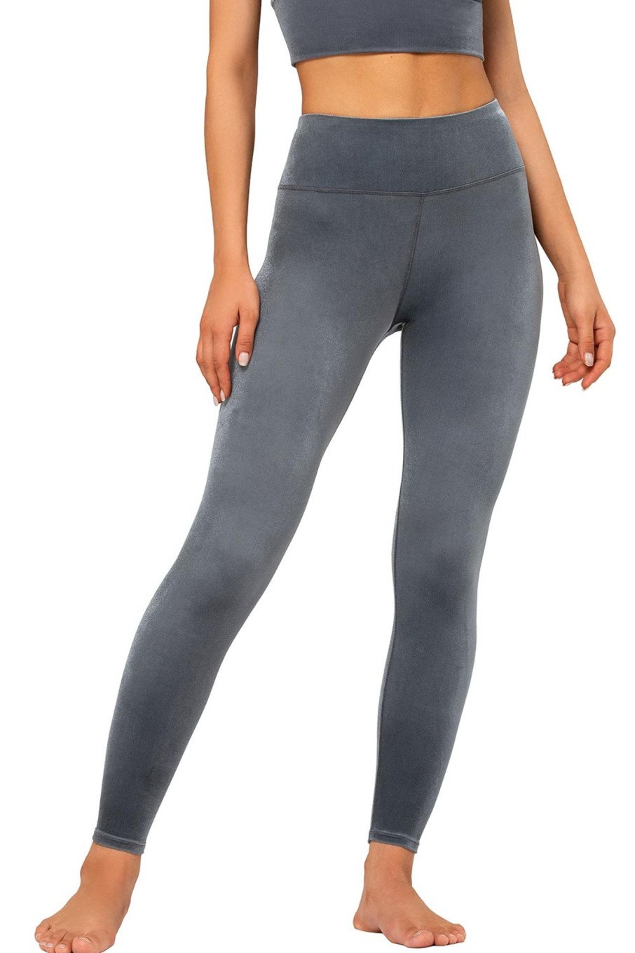 Hosen Yvette | Leggings Velvet Gray