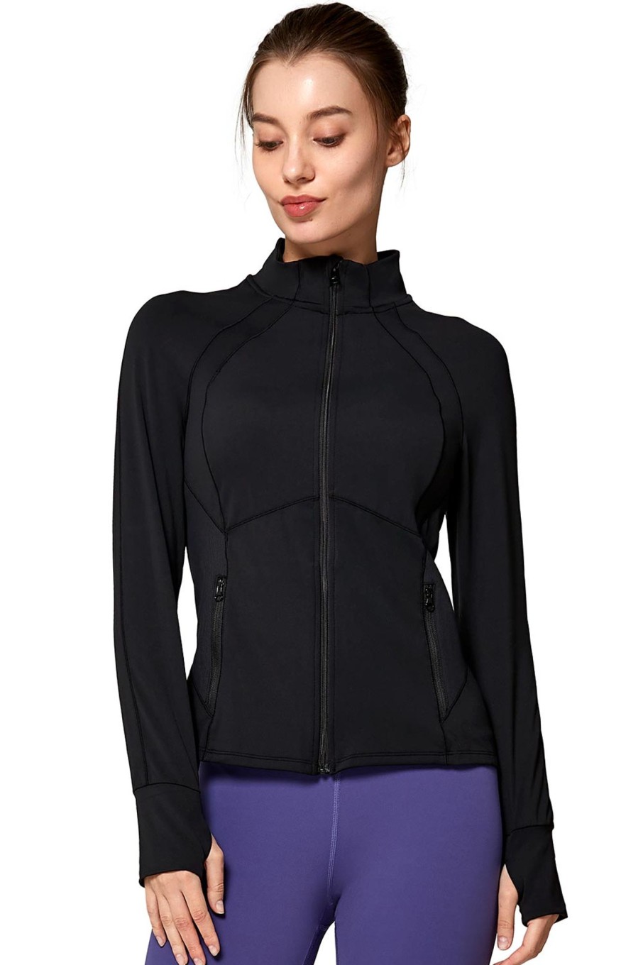 Tops Yvette | Zip Sweat Posie Black